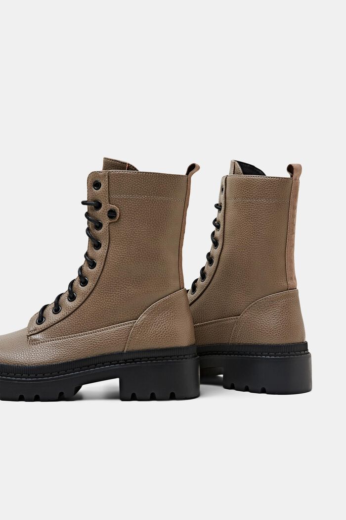 Schnürboots aus veganem Leder