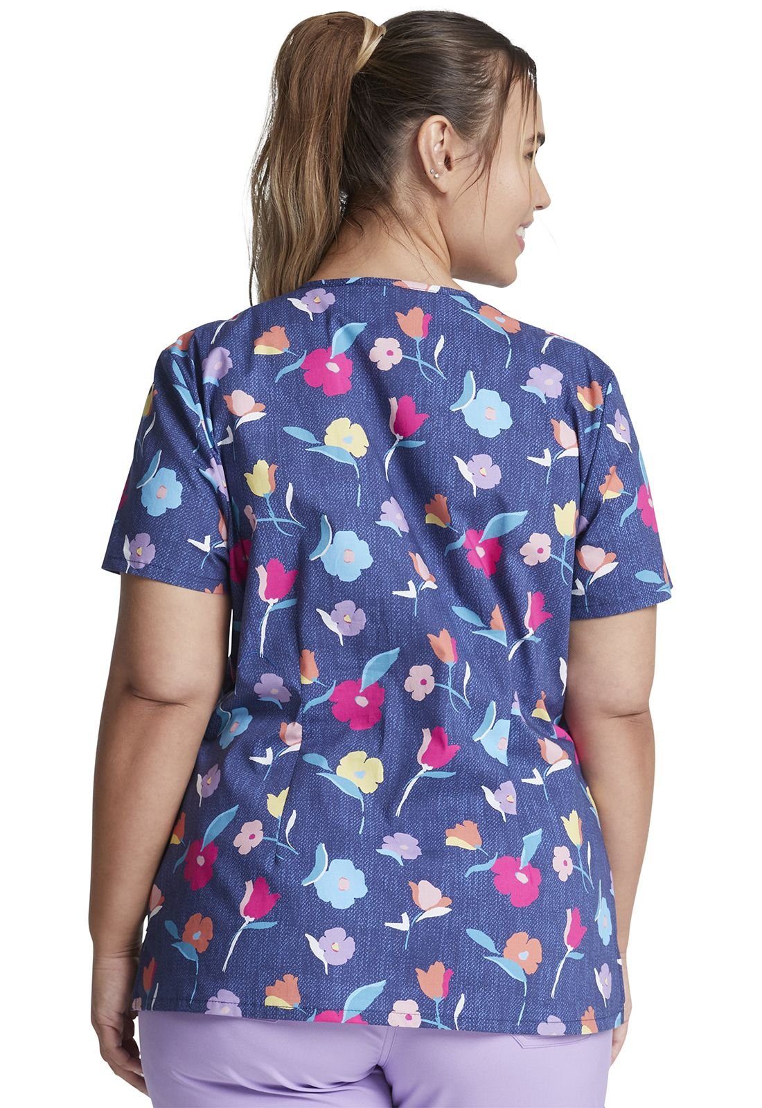 Dickies Funktionsbluse Bunt bedruckter Damen Kasack 