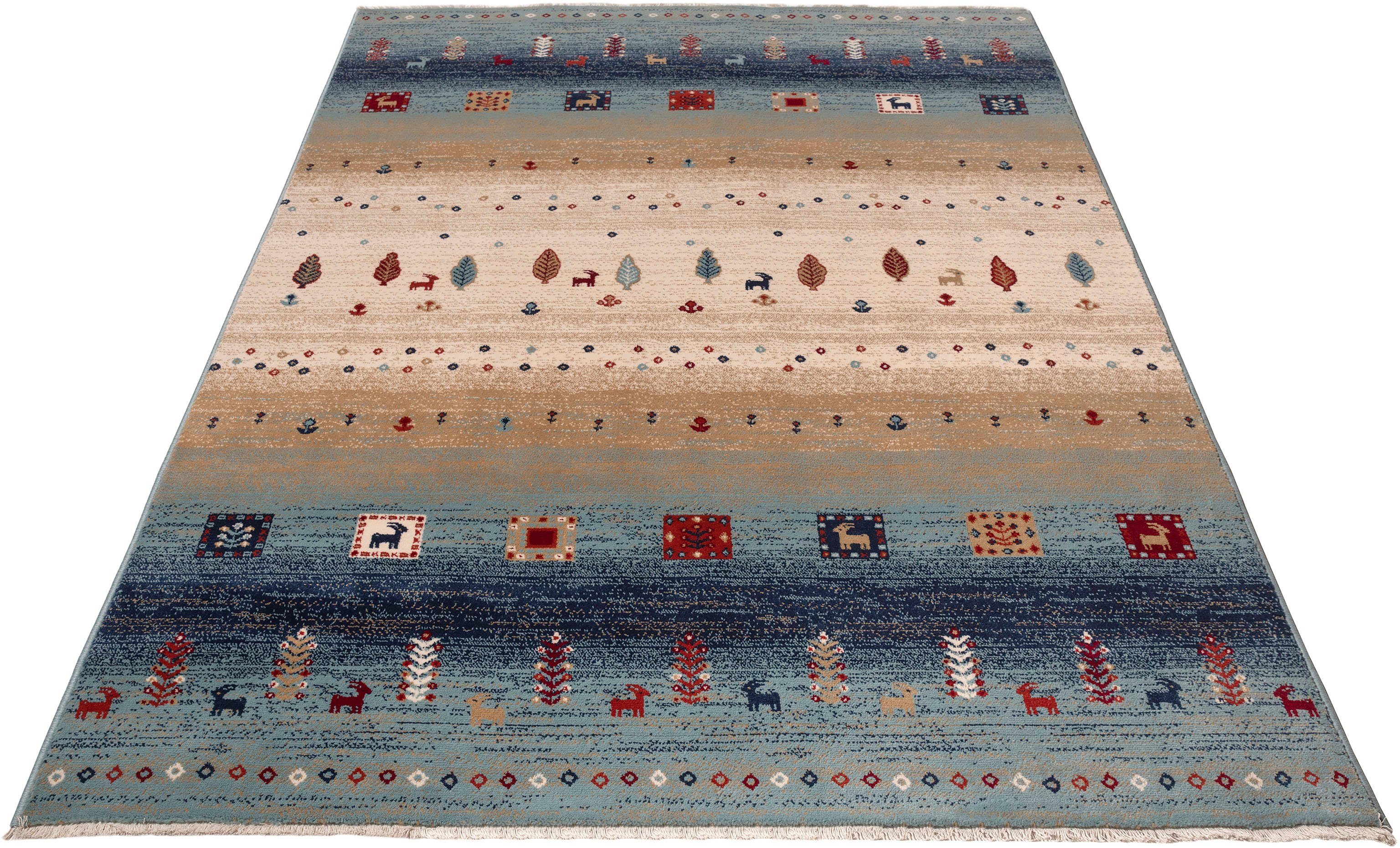 Teppich Mavie, Home affaire, rechteckig, Höhe: 10 mm, Berber-Optik, Orient-Optik, Kurzflor, Weich, Pflegeleicht, Elegant