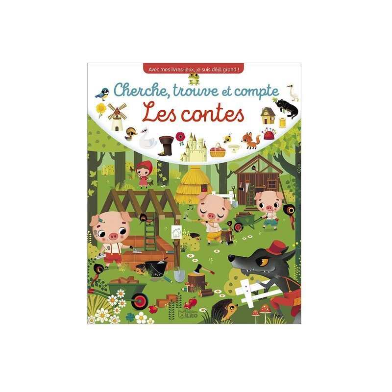 Livre Cherche trouve et compte Les contes - Lito