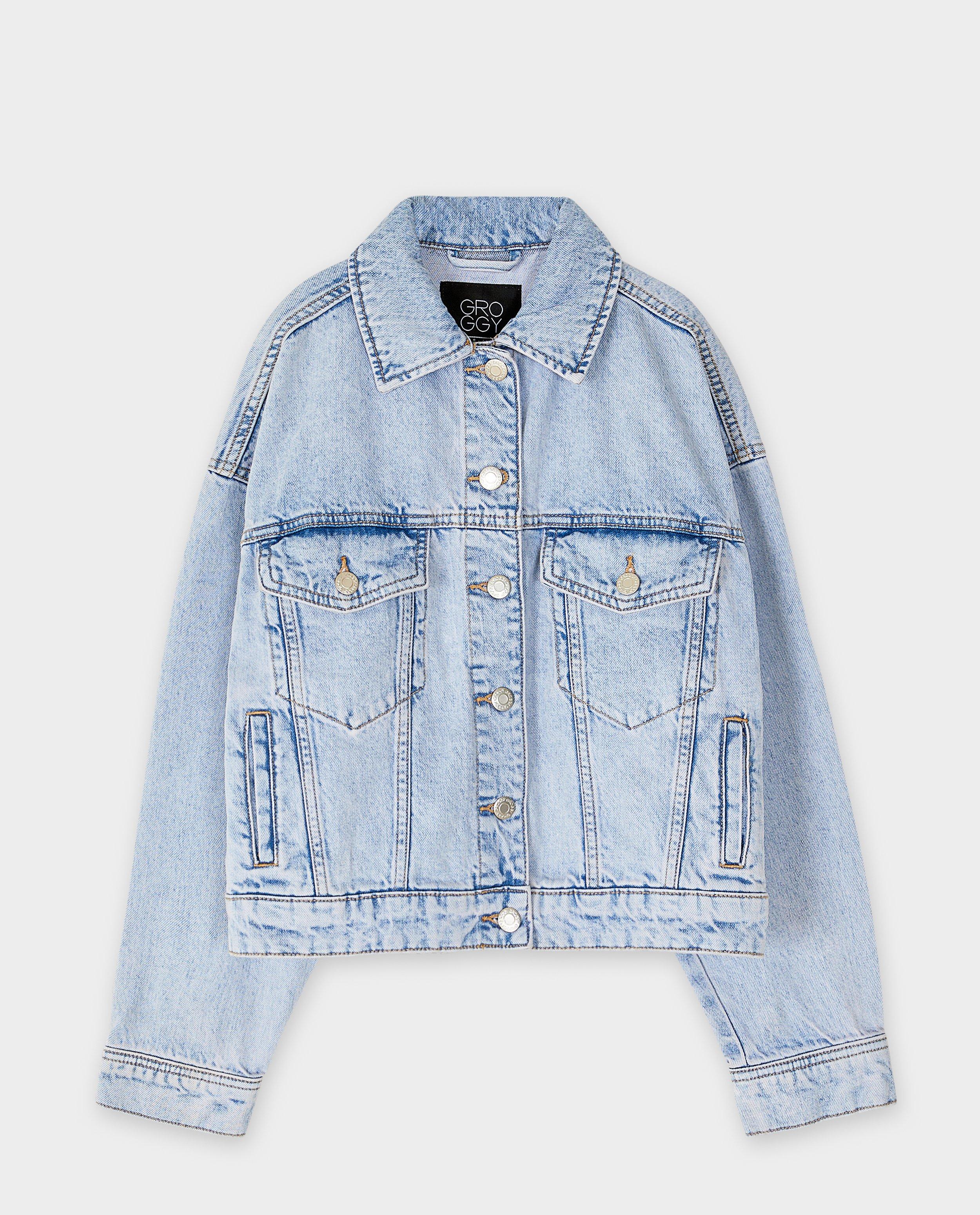 Vestă din denim Groggy Blue albastru deschis