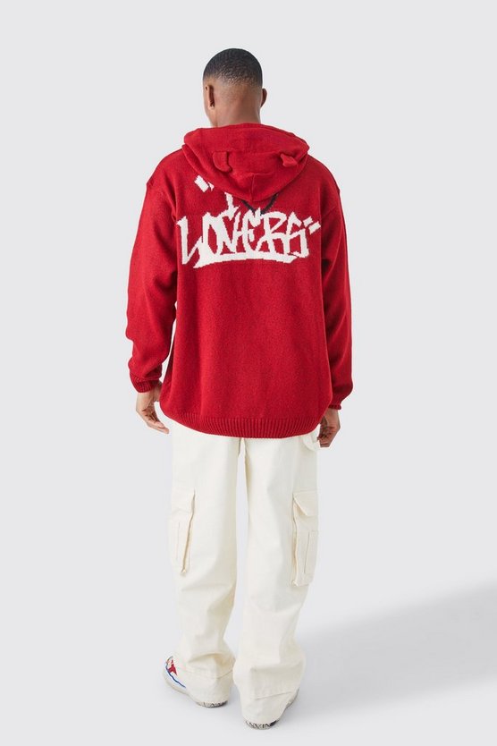Oversize Hoodie mit Teufelsohren