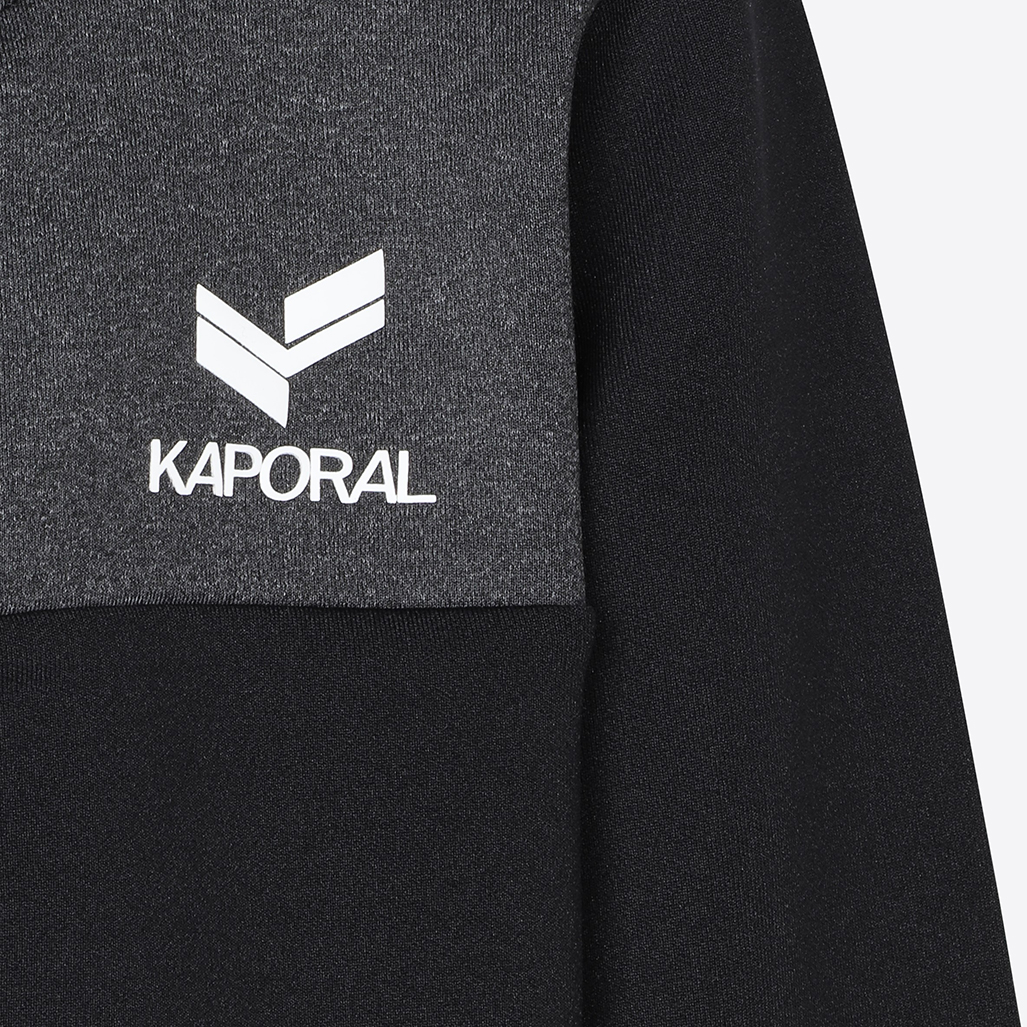 MILAN  Sweat zippé noir Garçon