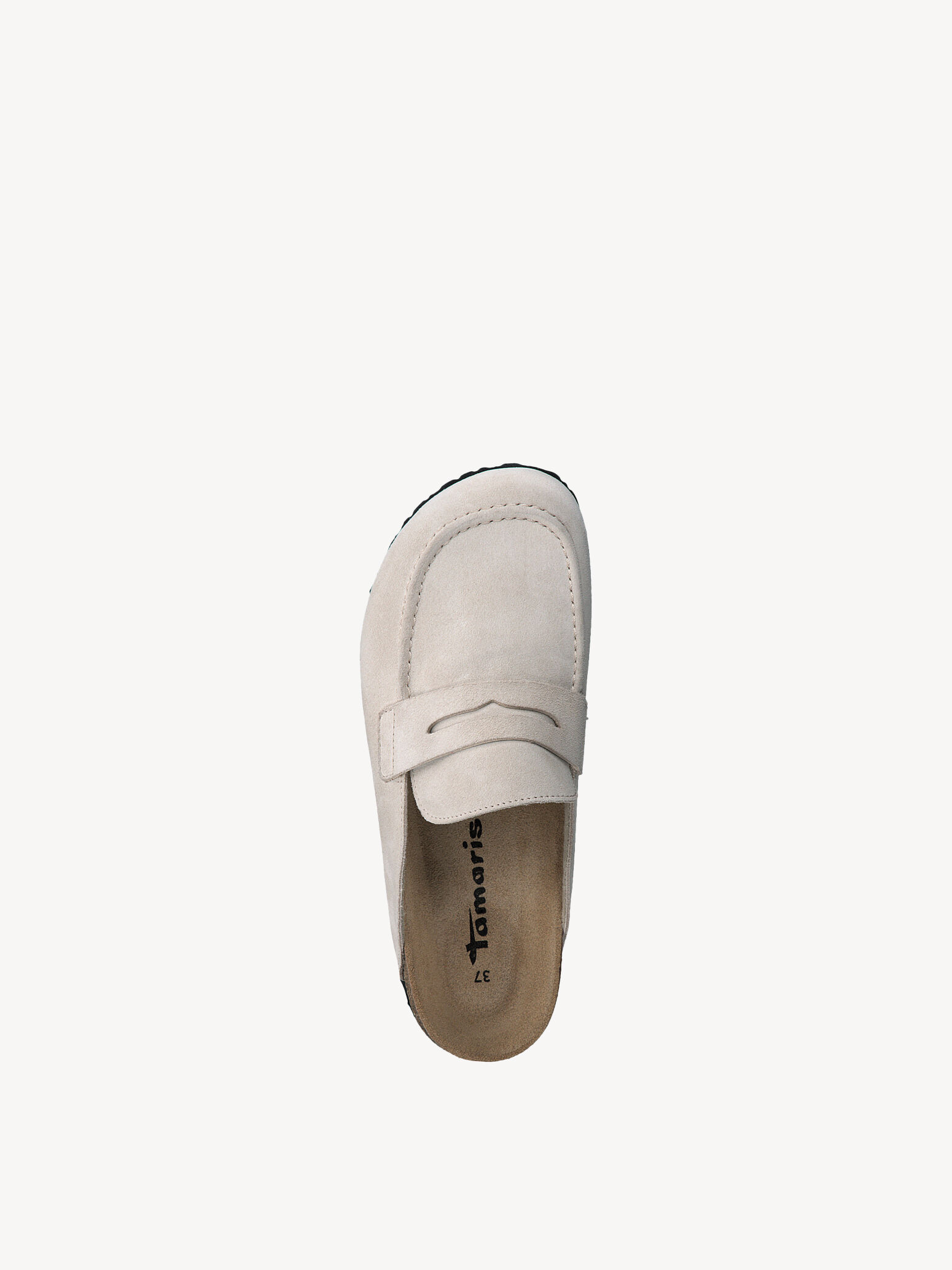 Mule en cuir - beige