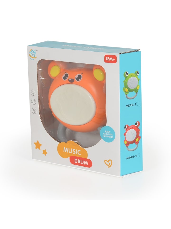 Moni Musikspielzeug Trommelbär in orange günstig kaufen onesize