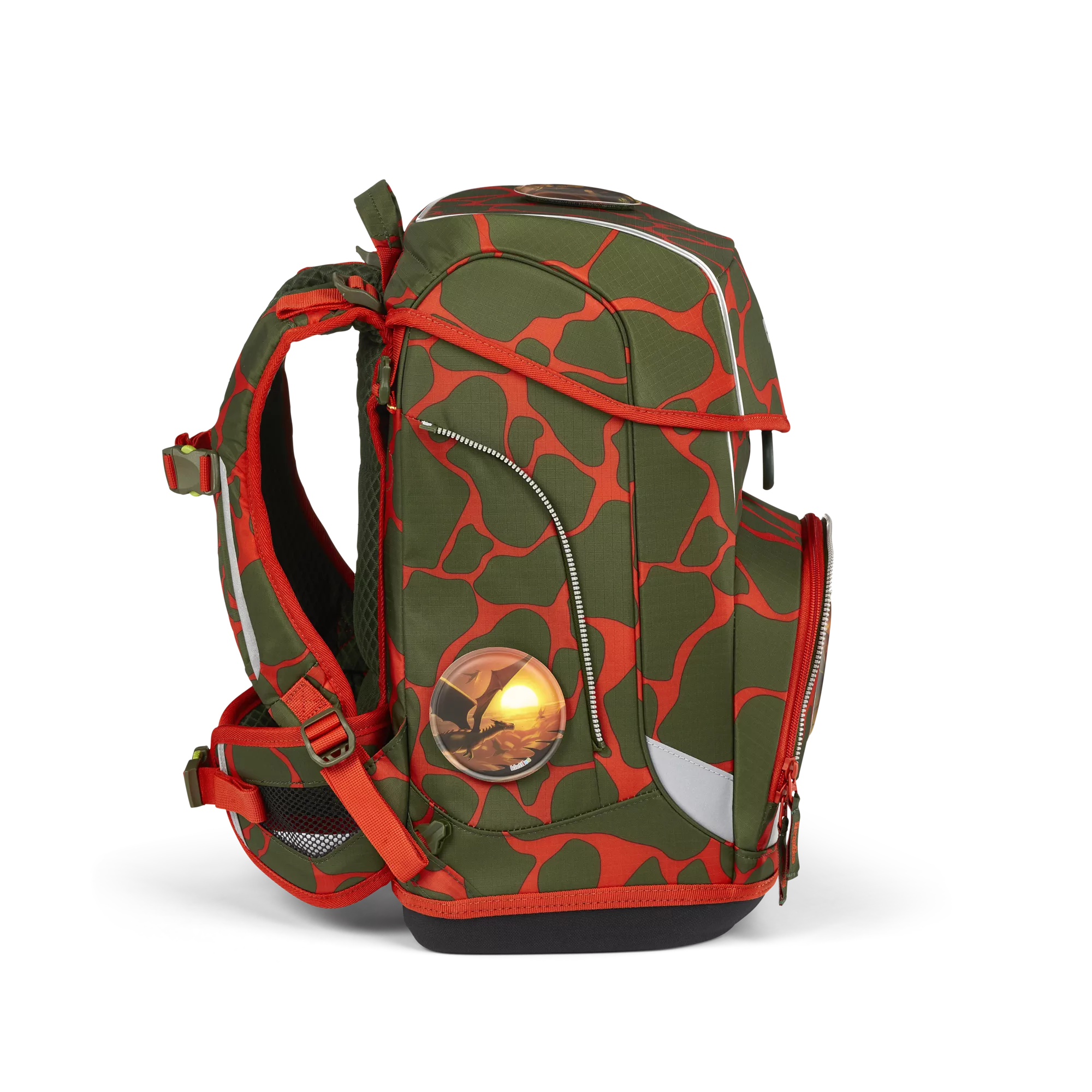 ergobag Schulranzen-Set Feuerspeibär