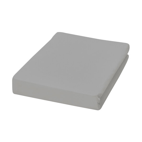 Supersoft Spannbetttuch für Topper, 90-100 x 200-220 cm, grau