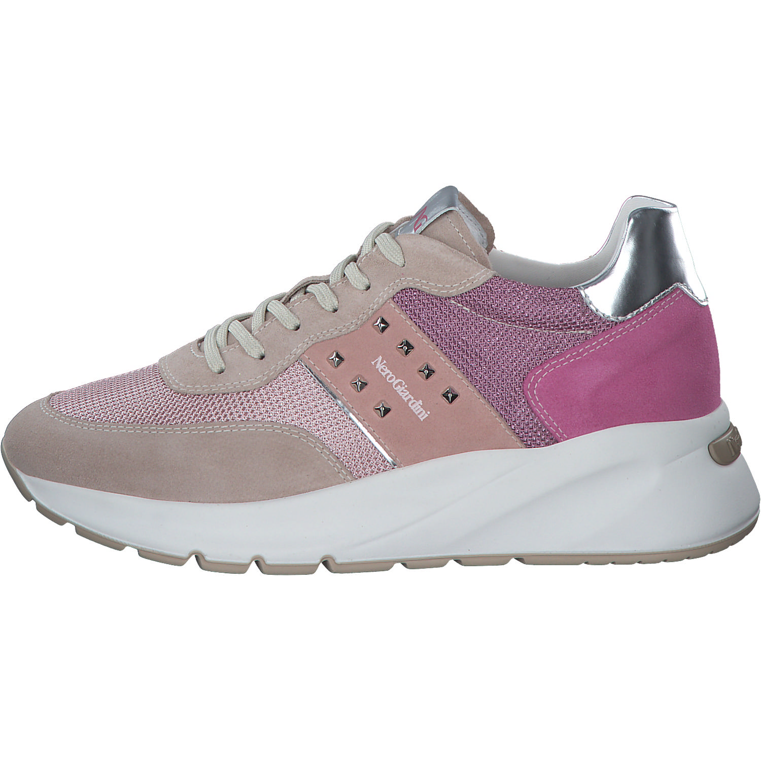 NeroGiardini E409852D, Schnürschuhe, Damen, Rosa