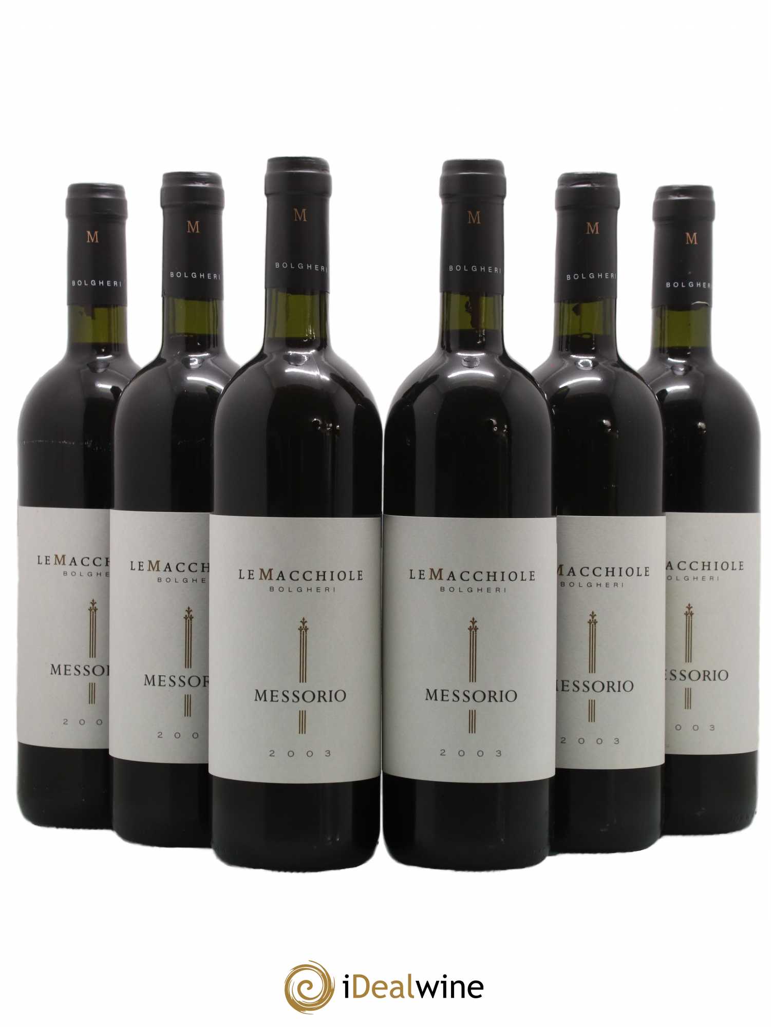 Toscana IGT Le Macchiole Messorio  2003 - Lot de 6 Bouteilles