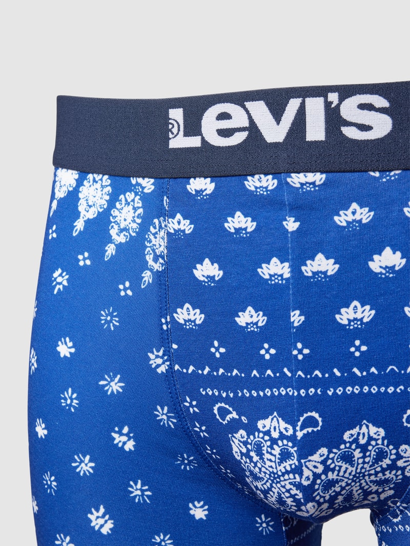 Trunks mit Label-Bund Modell 'BANDANA' im 2er-Pack in marineblau