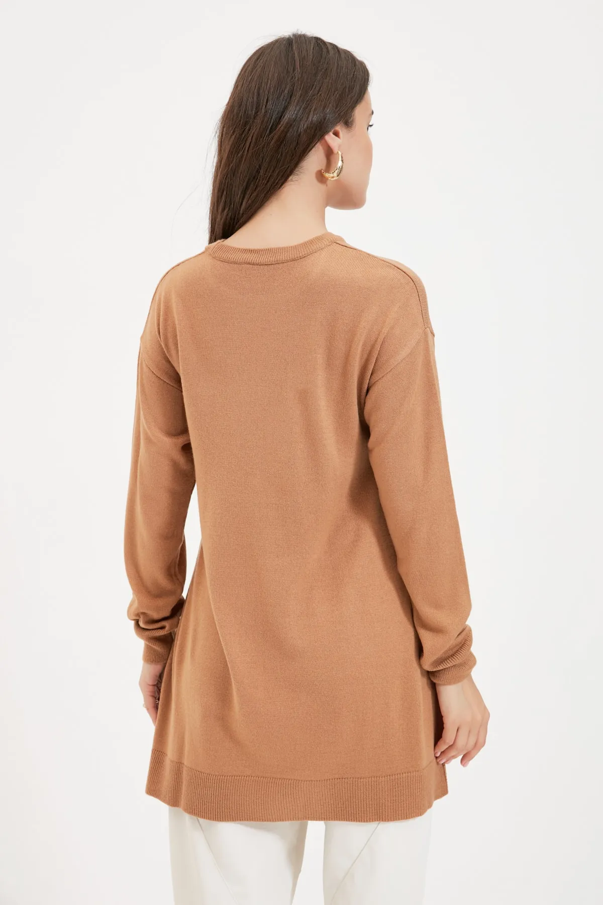 Trendyol Modest  Hellbrauner Strickpullover TCTAW22AK0010