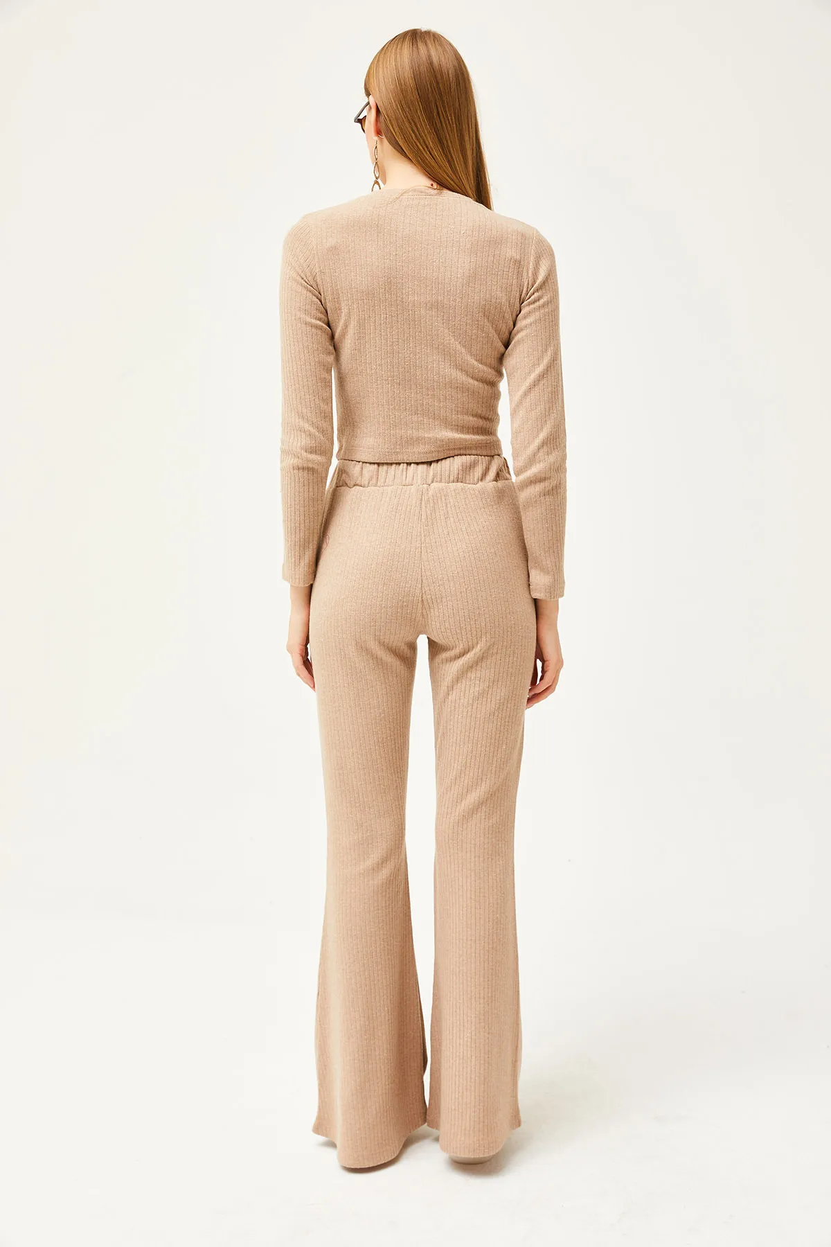 Olalook  Damen-Steinoberteil, bauchfreie Bluse, Hose, spanische Strumpfhose, Kapuzenanzug TKM-19000262