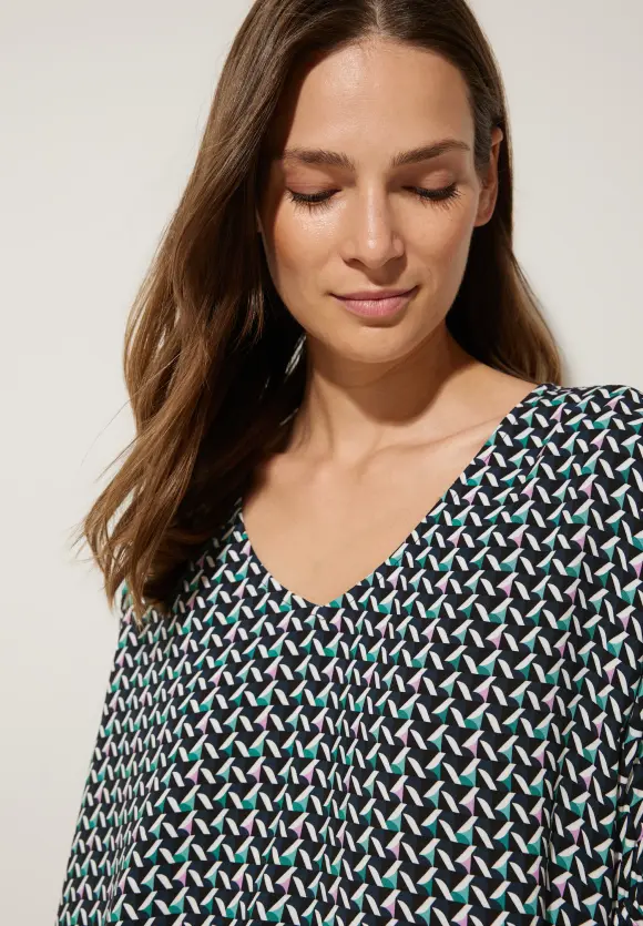 Street One Bluse mit Minimalmuster