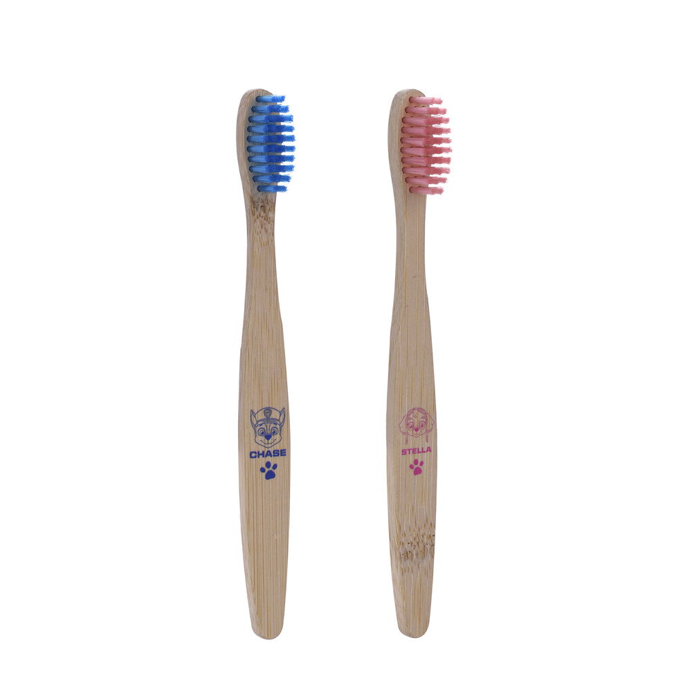 takecare Pat Patrouille Set de 2 brosses à dentsenfants bambou BROSSE A DENTS