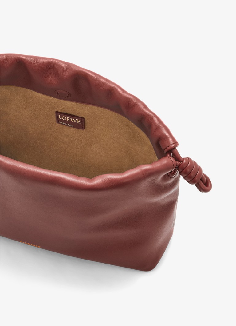 LOEWE Flamenco jēra ādas sajūga soma ar plecu siksnu