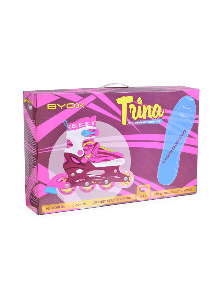 Byox Inliner Kinder Trina 3 in 1 in rosa günstig kaufen 34-37