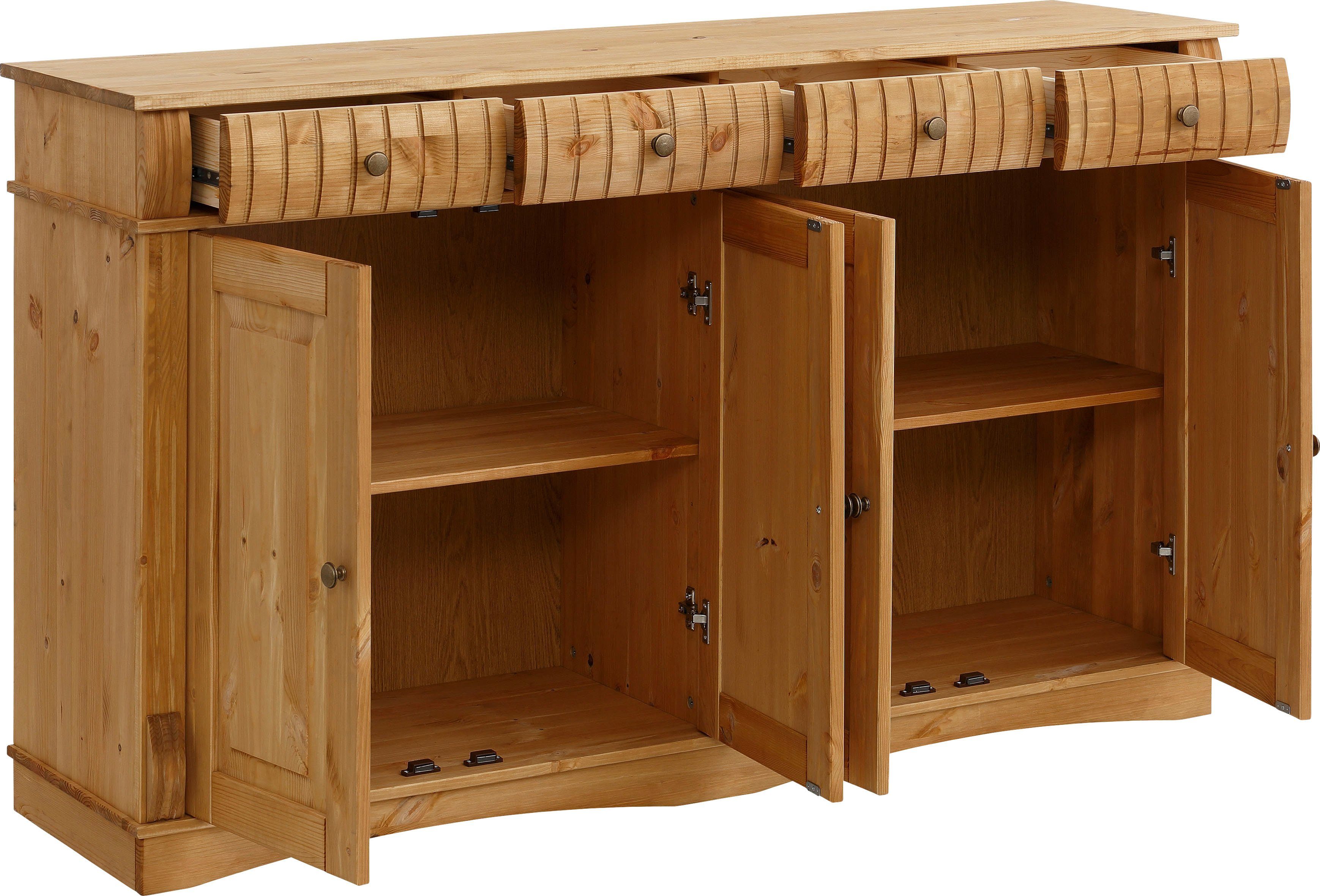 Home affaire Sideboard Teresa, 4-türig, Breite 152 cm