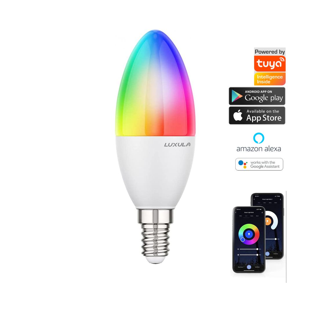 LUXULA LED RGB CCT Leuchtmittel, E14