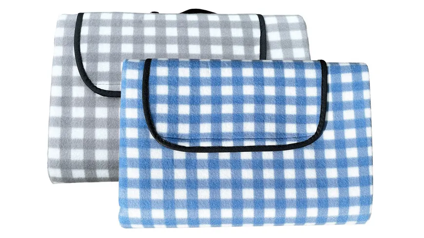 TRENDSHOP Picknickdecke Fleece kariert