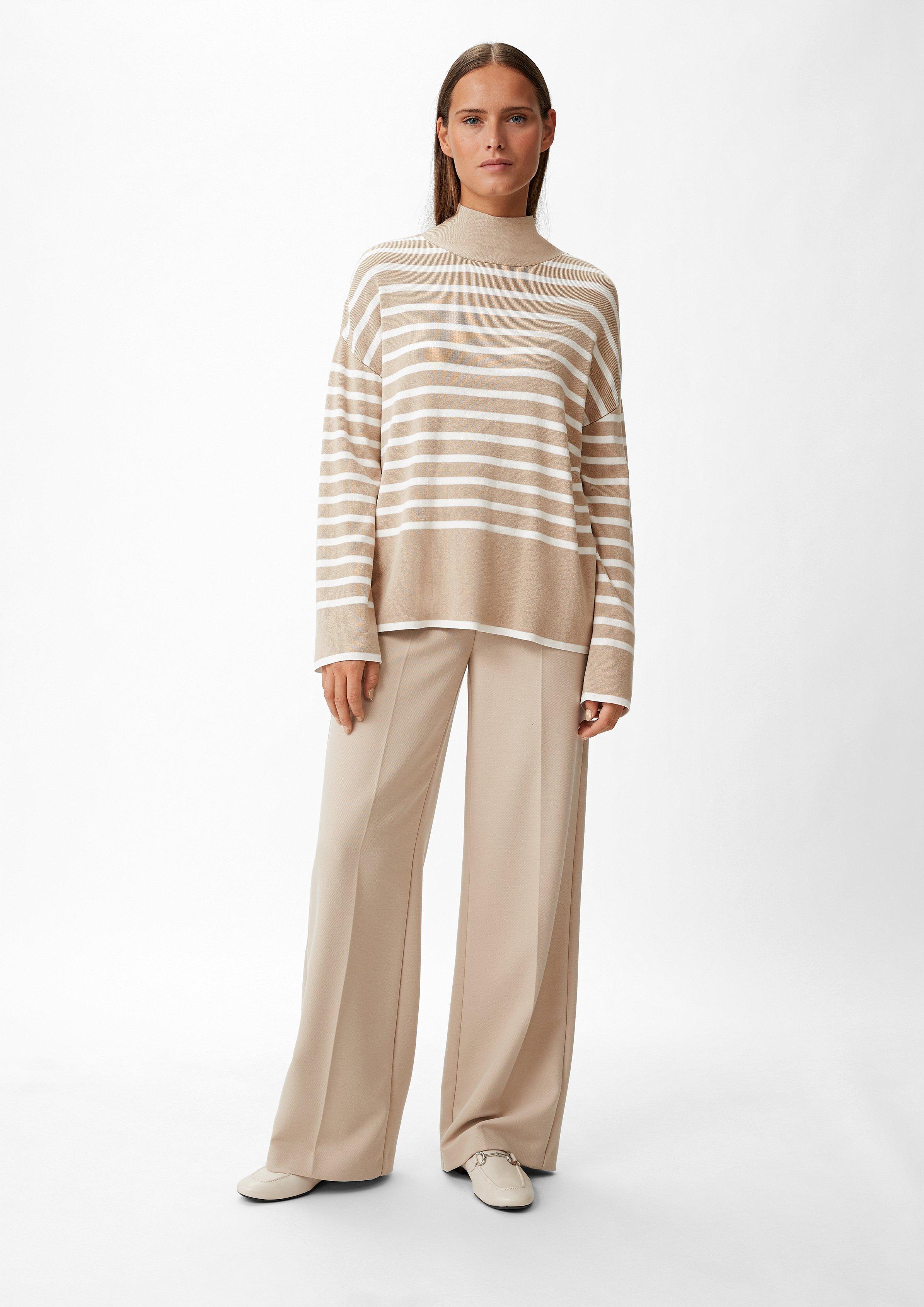 Strickpullover aus Viskosemix - beige