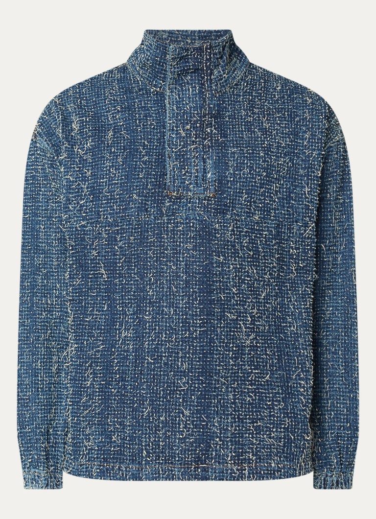 Diesel D-Flow-S bouclé sweater with half zip