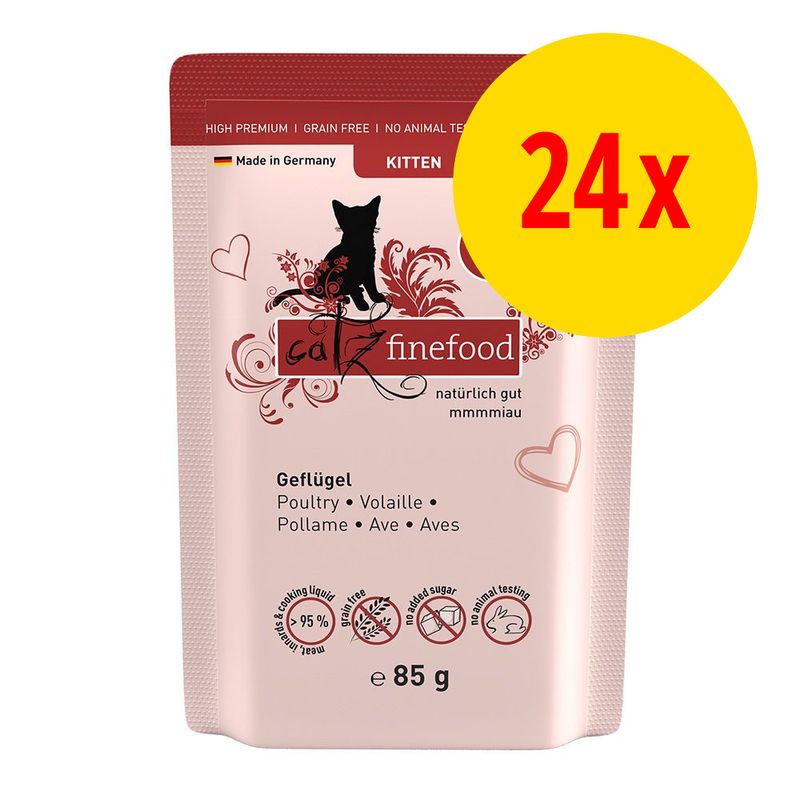 Sparpaket catz finefood Kitten 24 x 85 g zu TOP-Preisen | bitiba
