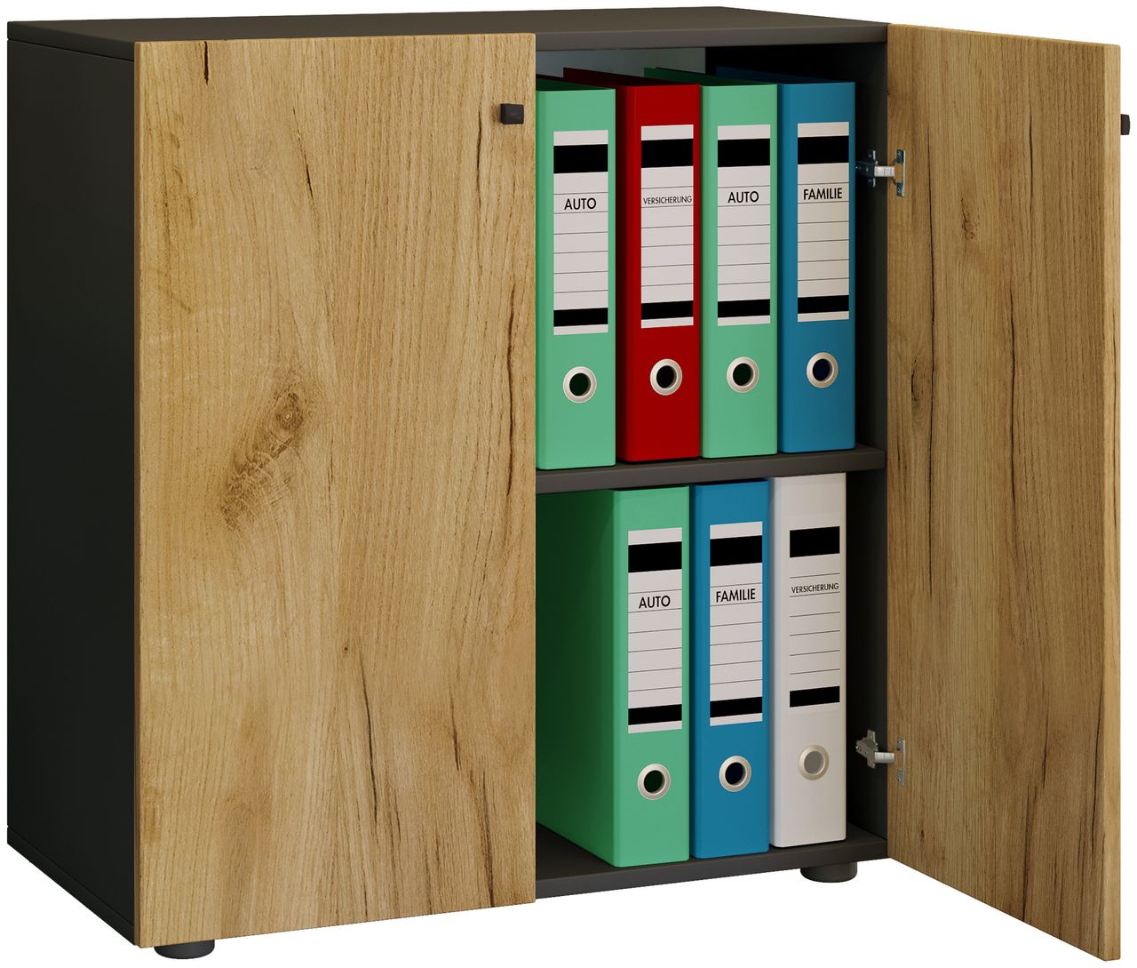 VCM Büroschrank Bücher Ordner Aktenschrank 