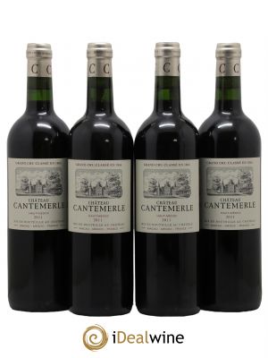 Château Cantemerle 5ème Grand Cru Classé  2011 - Lot de 4 Bouteilles
