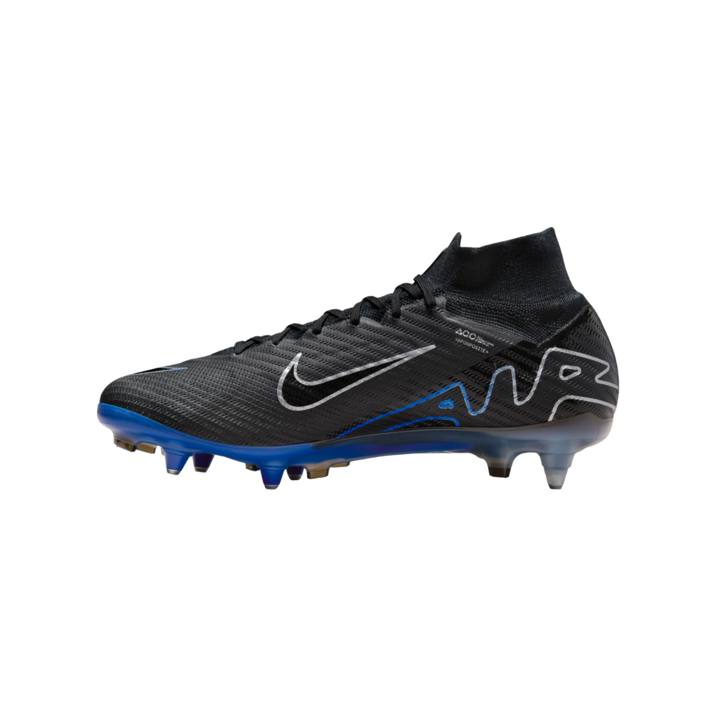 Nike Air Zoom Mercurial Superfly IX Elite SG-Pro AC Schwarz Silber Blau F040