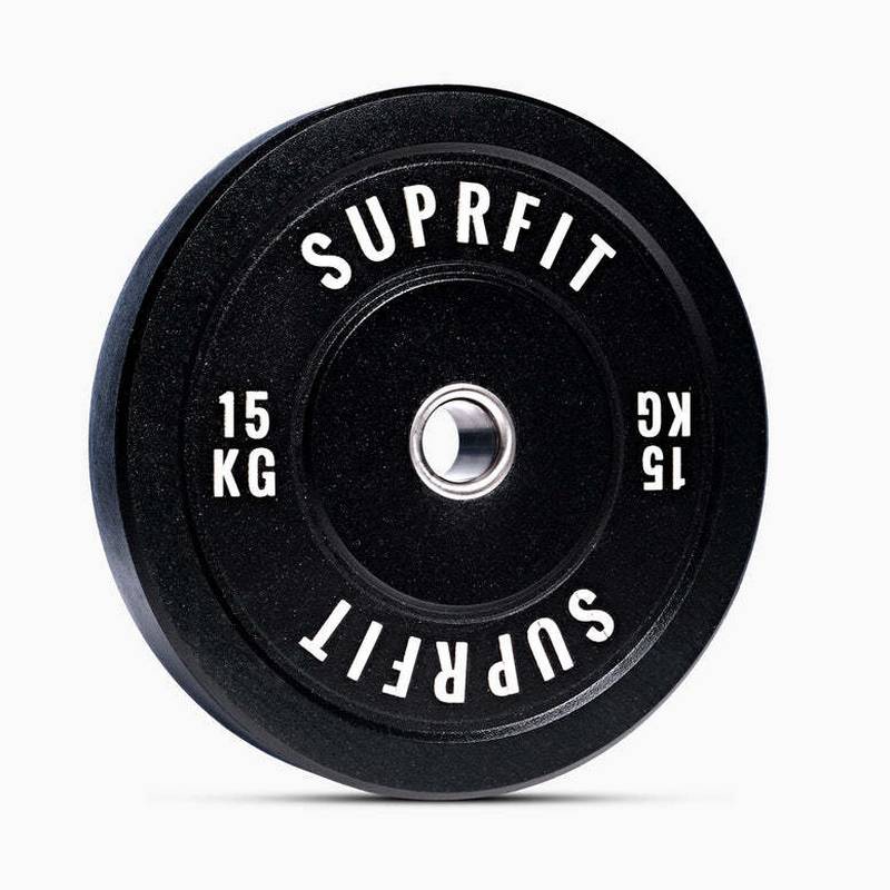 SUPRFIT Bumper Plates HiTemp White Logo (Paar) Hantelscheiben