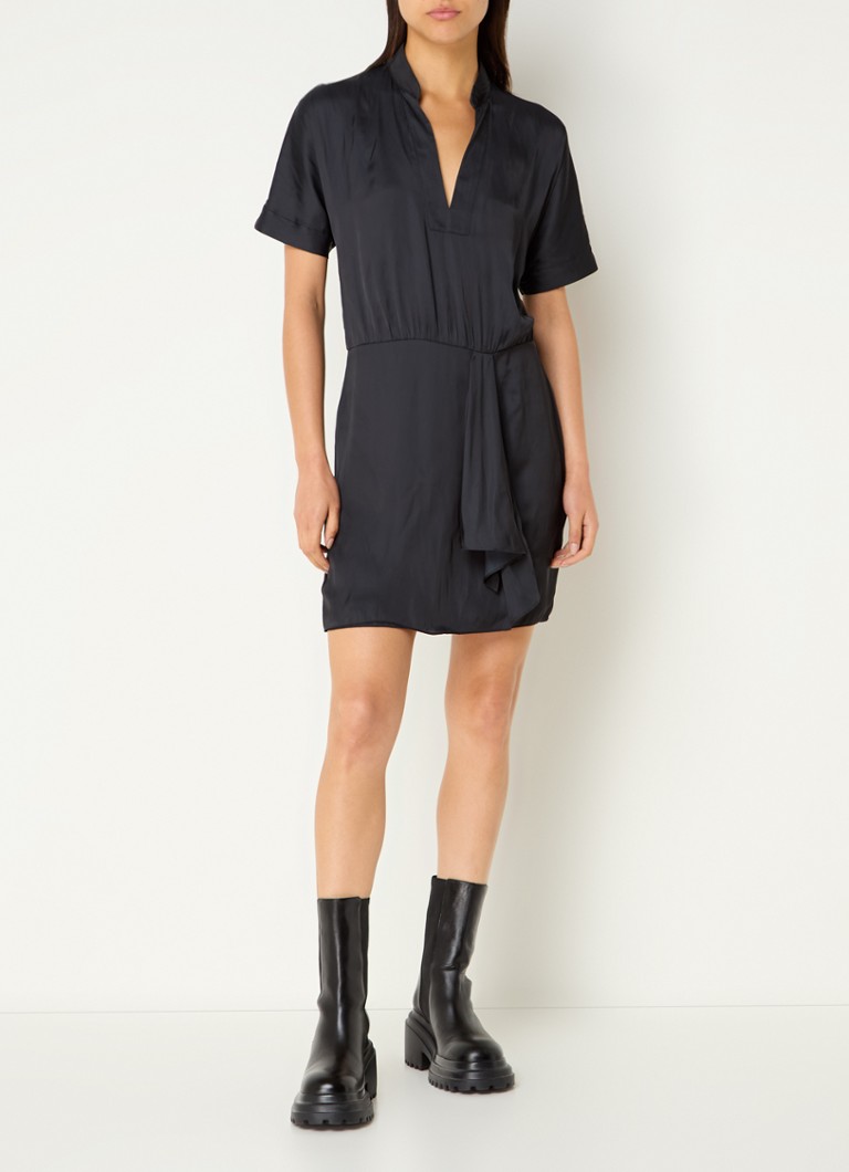 Rochie tunică scurtă din satin Zadig&Voltaire Raito