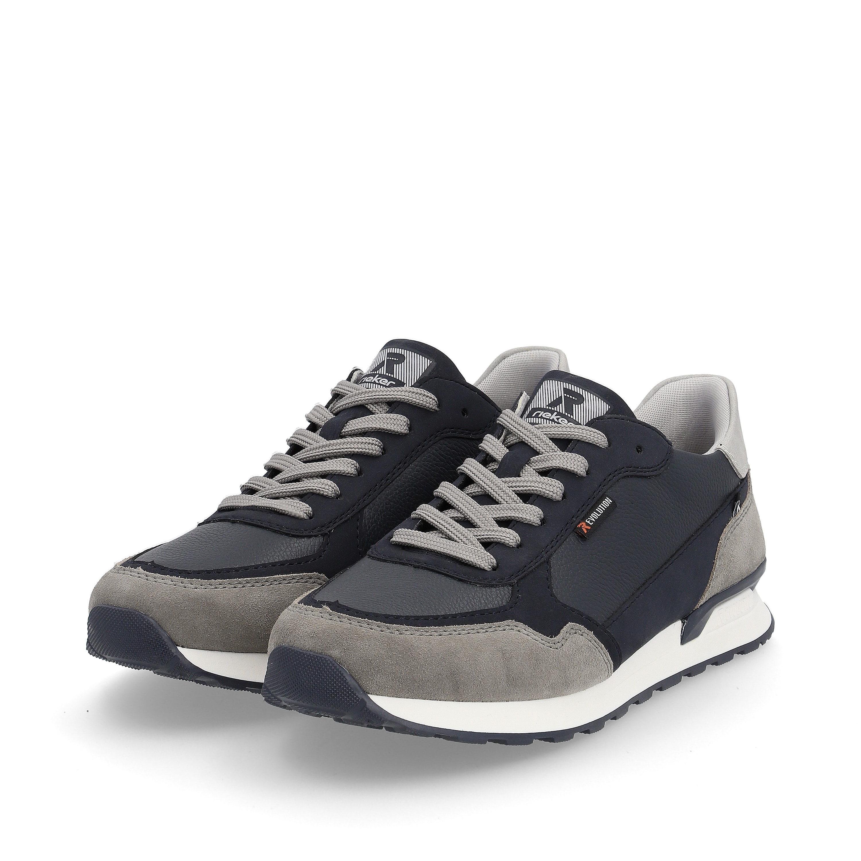 Rieker Herren Sneaker Low dark-blue graphite-grey