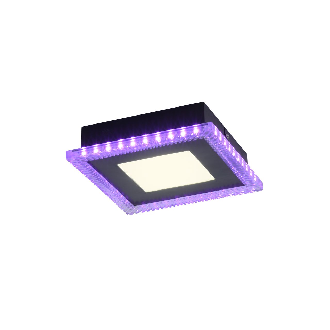 JUST LIGHT LED-Deckenleuchte ACRI, mit RGB Farbmodus, CCT, dimmbar, schwarz