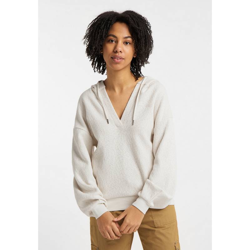 SOMWR Essential V-Neck Hoodie Knitted Hoodie Damen