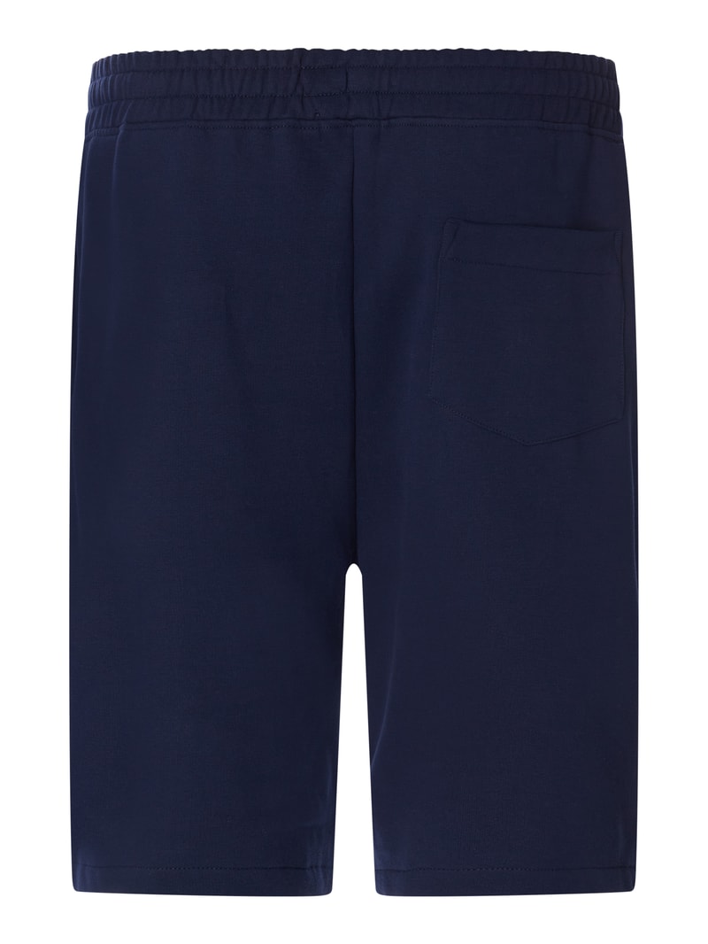 PLUS SIZE Sweatshorts mit Logo-Stickerei in marineblau