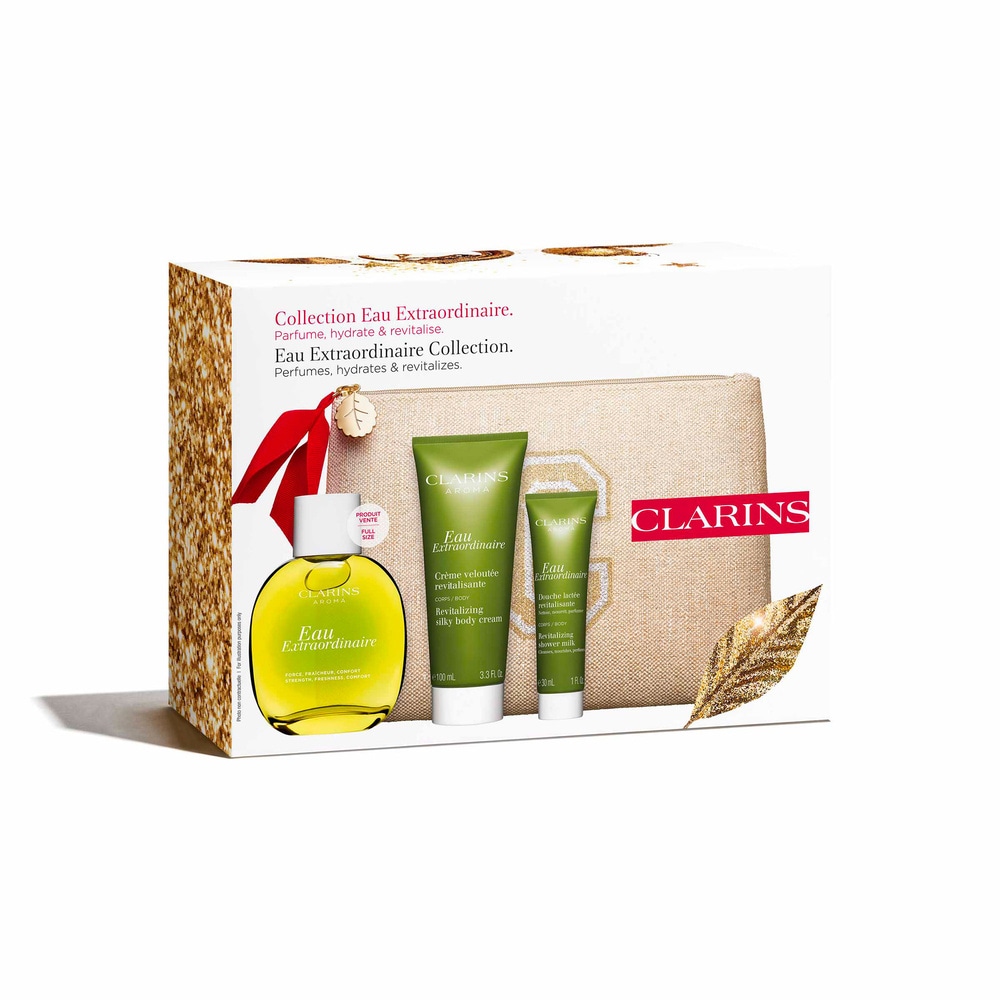 Clarins Coffret Eau Extraordinaire Rituel Revitalisant Coffret Noël Soin corps : Force, Fraîcheur, Confort