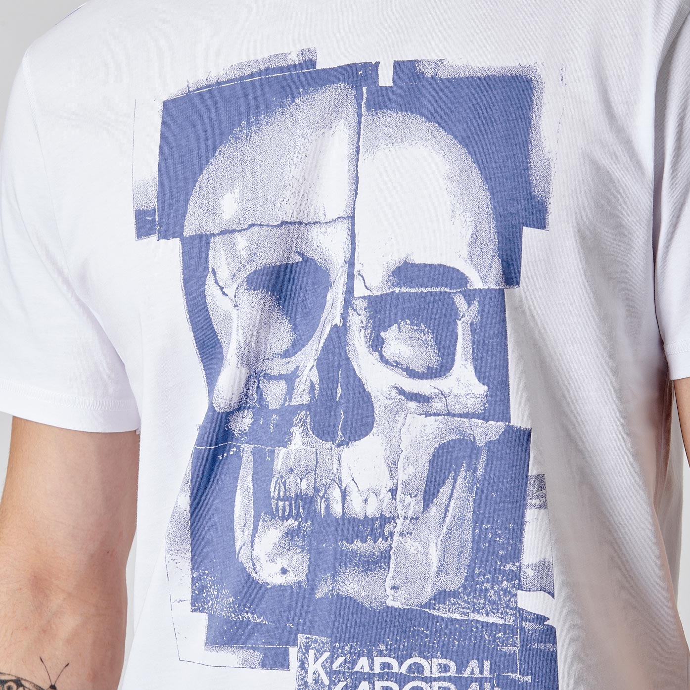 BERTO  T-shirt blanc homme 100% coton bio