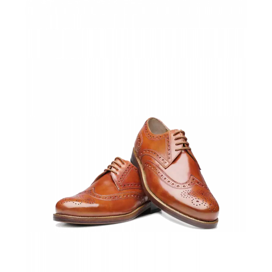 Heinrich Dinkelacker - Businessschuhe Derby ZÜRICH FULL-BROGUE AC Kalbsleder - beige