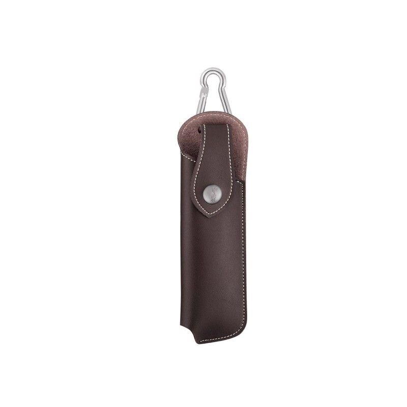 Opinel Messer Nr. 8 Inox mit Olivenholzgriff, Scheide und Holzkiste.