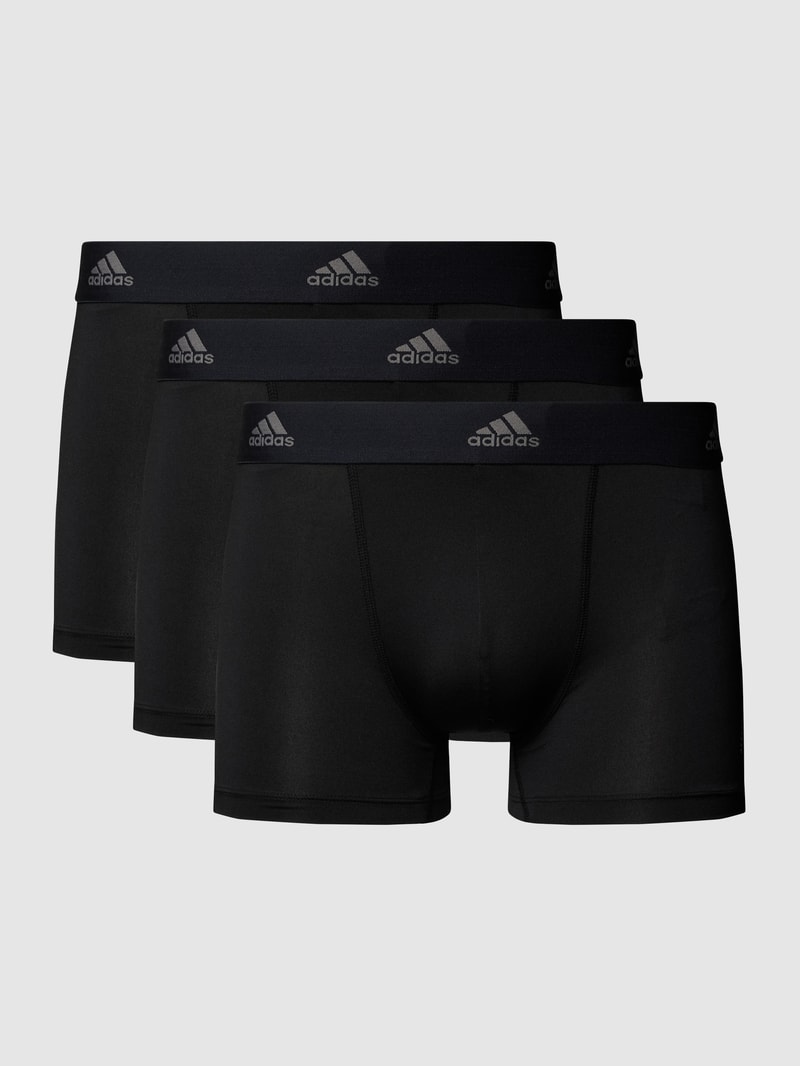 Trunks mit elastischem Bund im 3er-Pack in schwarz