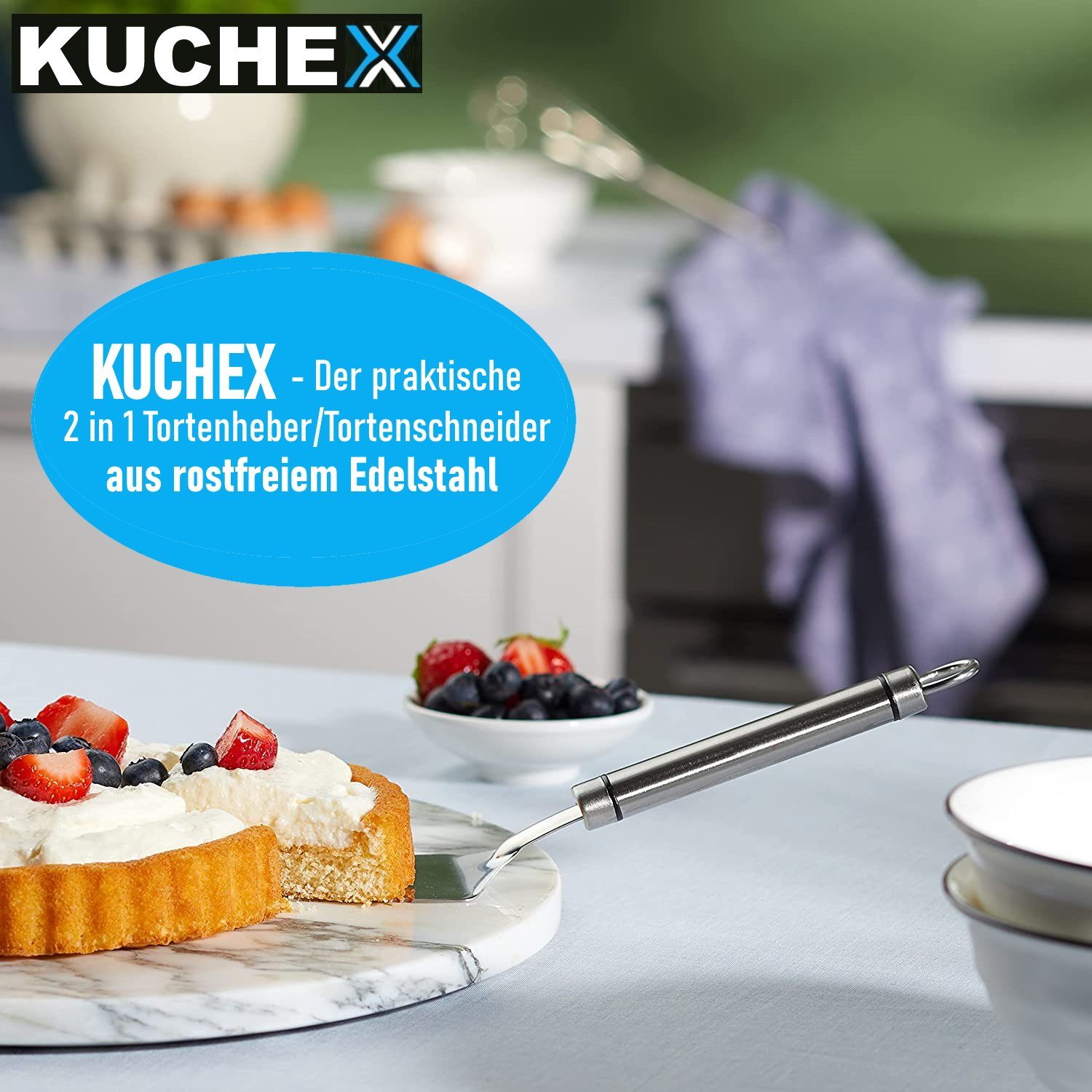 MAVURA Tortenmesser KUCHEX Kuchenheber Tortenheber Kuchenmesser Edelstahl, Tortenschneider Tortenschaufel Pizzaheber Lasagneheber
