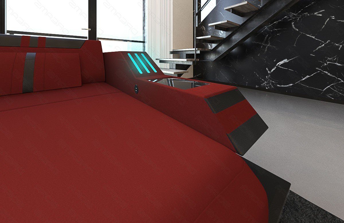 Sofa Dreams Wohnlandschaft Stoff Polster Sofa Ravenna XXL M Mikrofaser Stoffsofa, Couch wahlweise mit Bettfunktion