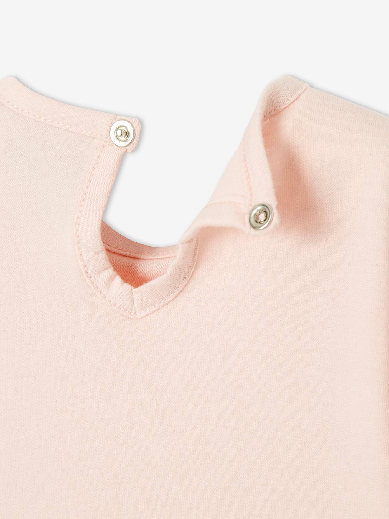 T-shirt bébé Snoopy Peanuts® bébé fille rose anime placé
