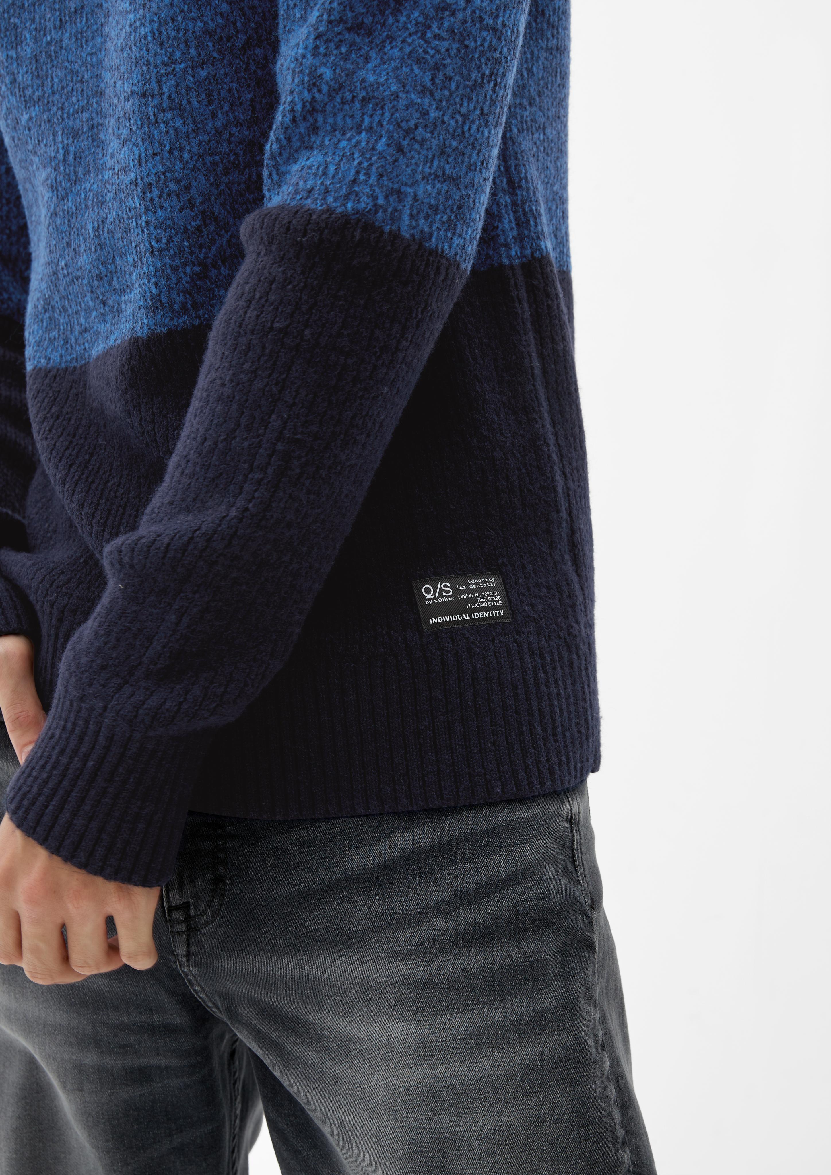 Strickpullover in Colour Blocking-Optik  2125667-59W0