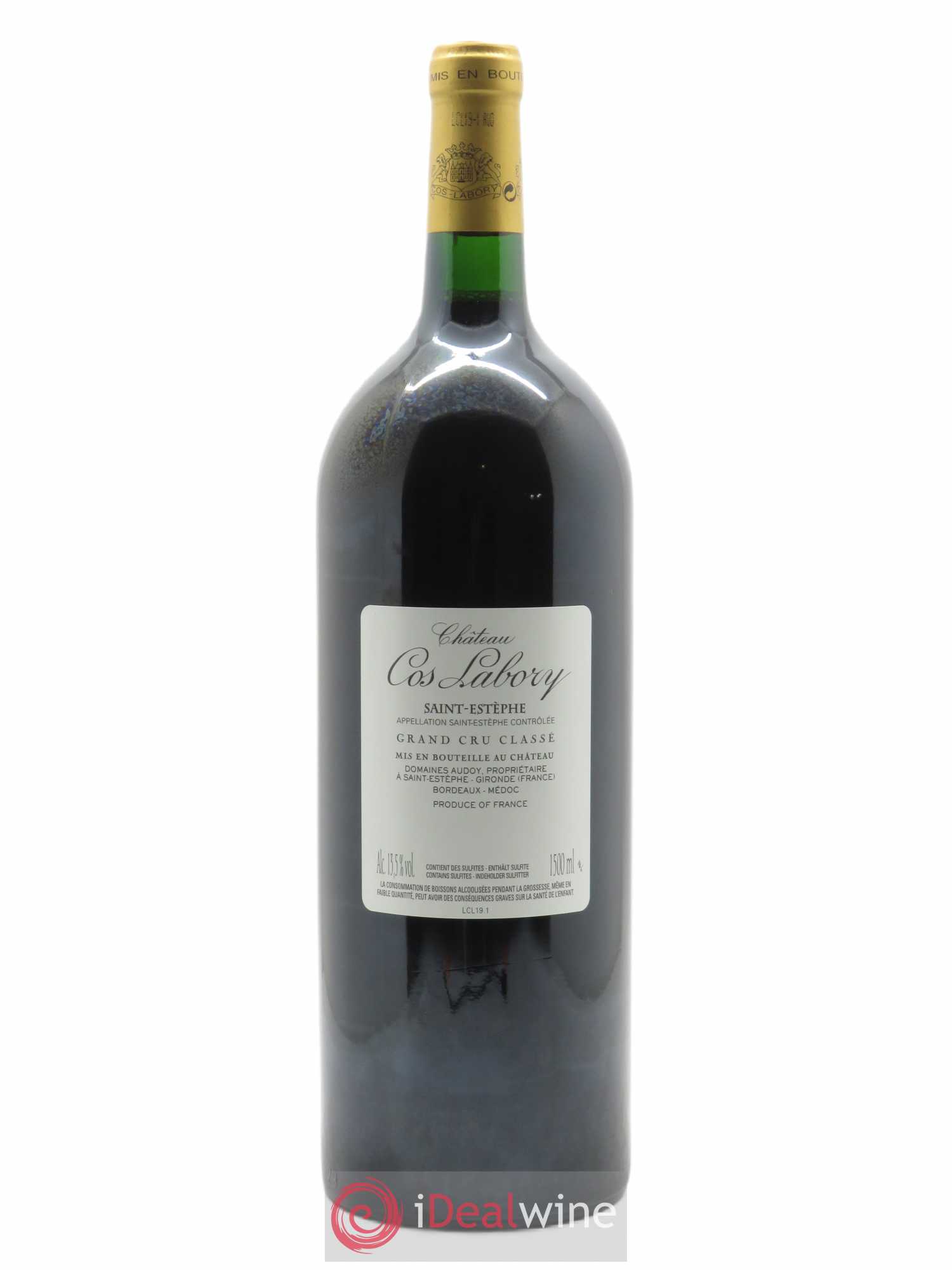 Château Cos Labory 5ème Grand Cru Classé  2019 - Lot de 1 Magnum