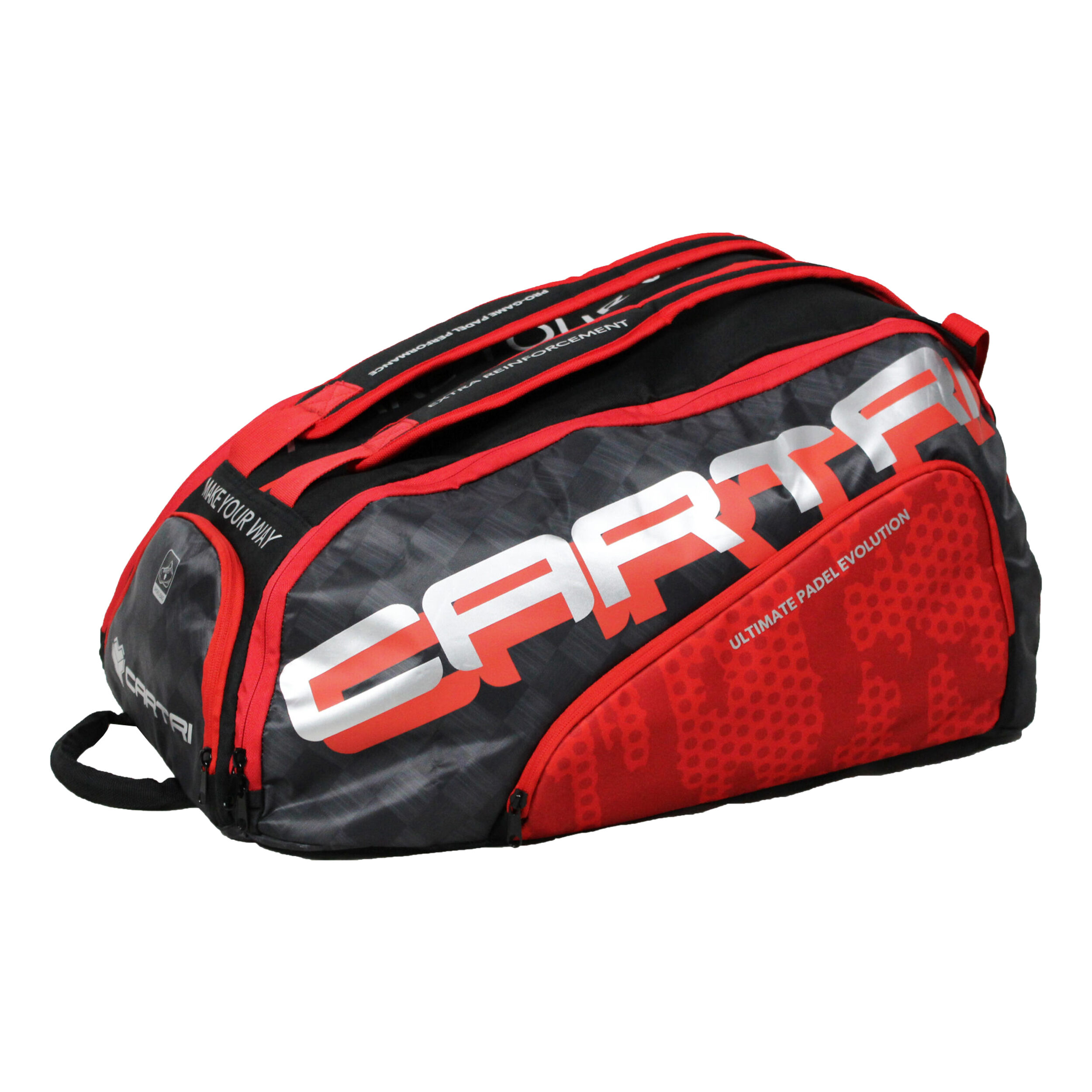 Blaidd Padelschlägertasche - Rot, Schwarz