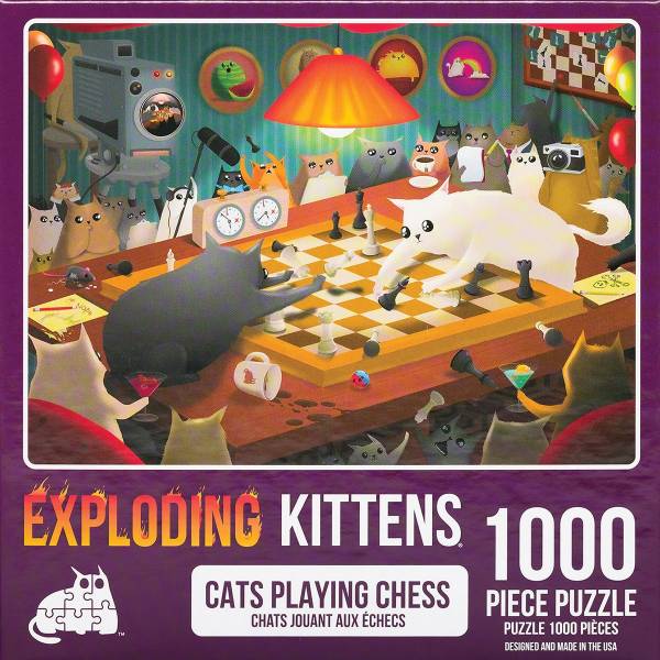 Exploding Kittens Puzzle: Cats Playing Chess (Erw.)