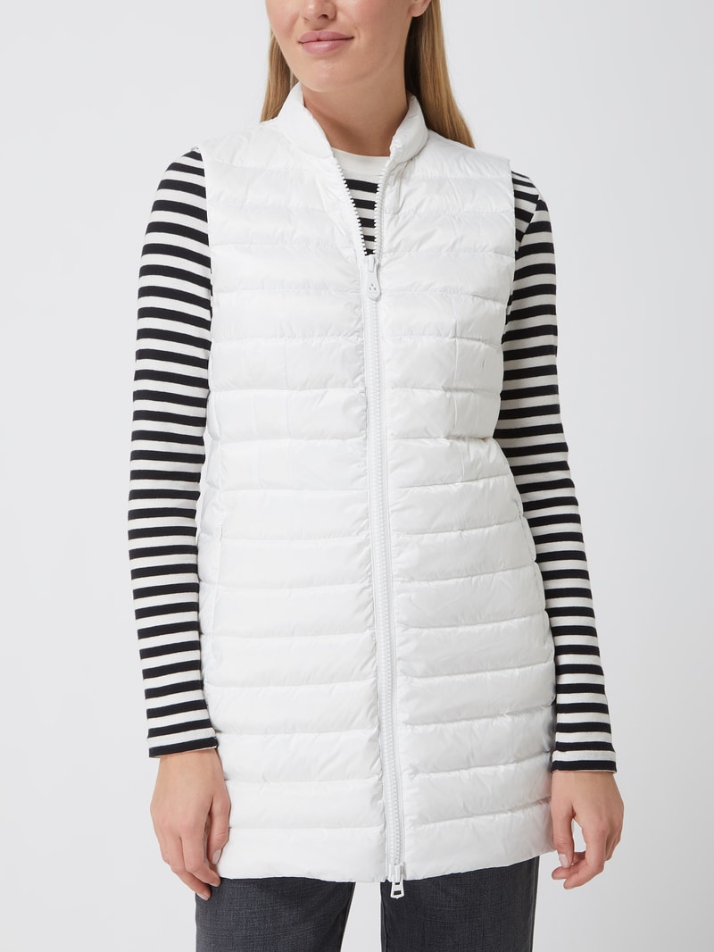 Daunenweste mit Stehkragen Modell 'Gigas' in offwhite