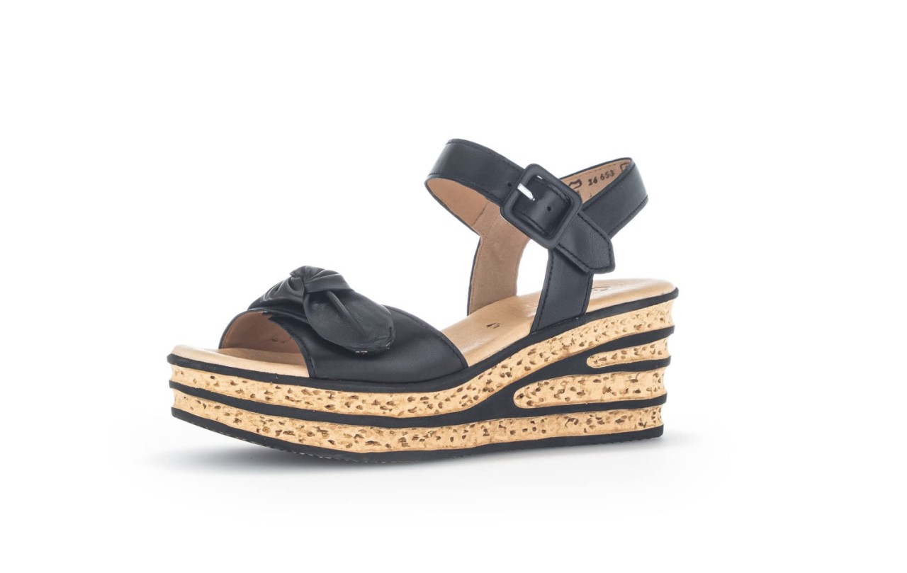 GABOR Komfort Sandalen schwarz