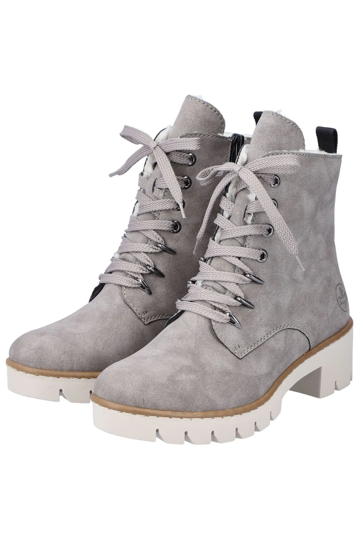 Rieker  Stiefelette - Grau - Blockabsatz
